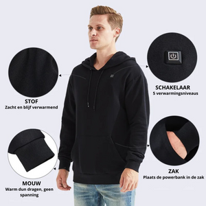 Verwarmde Unisex Hoodie