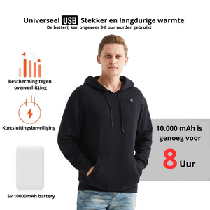 Verwarmde Unisex Hoodie