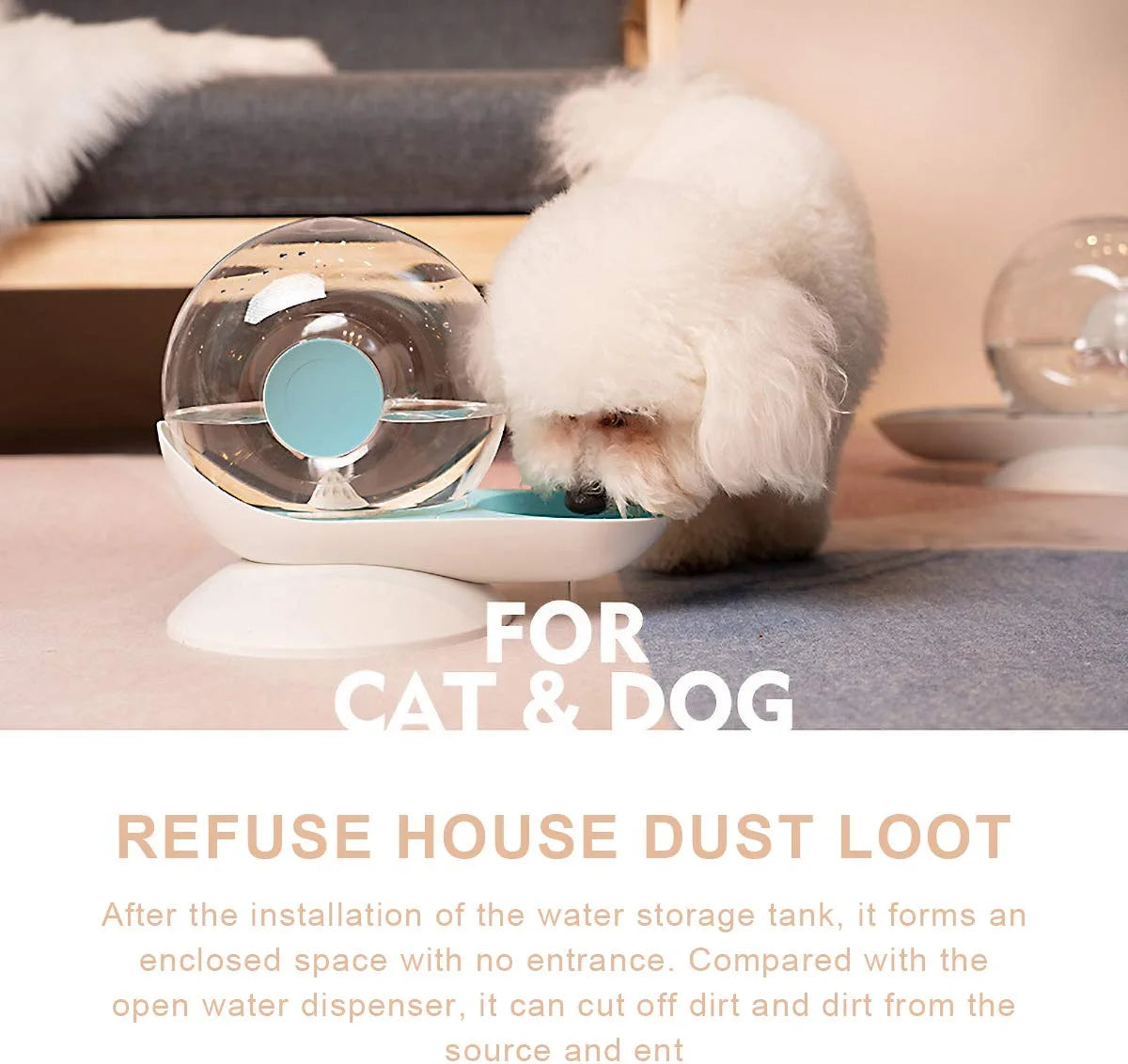 Cat & Dog automatische waterfontein